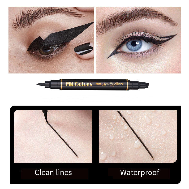 Waterproof Double-Headed Triangular Wing Eyeliner Pen