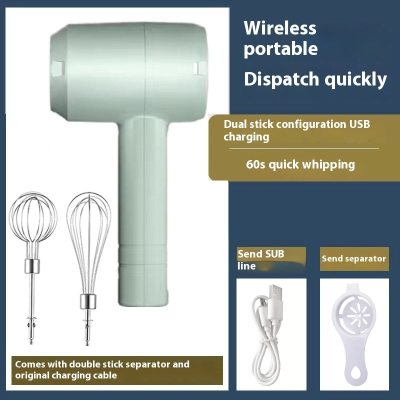 Rechargeable Electric Whisk - Handheld Cream Mixer