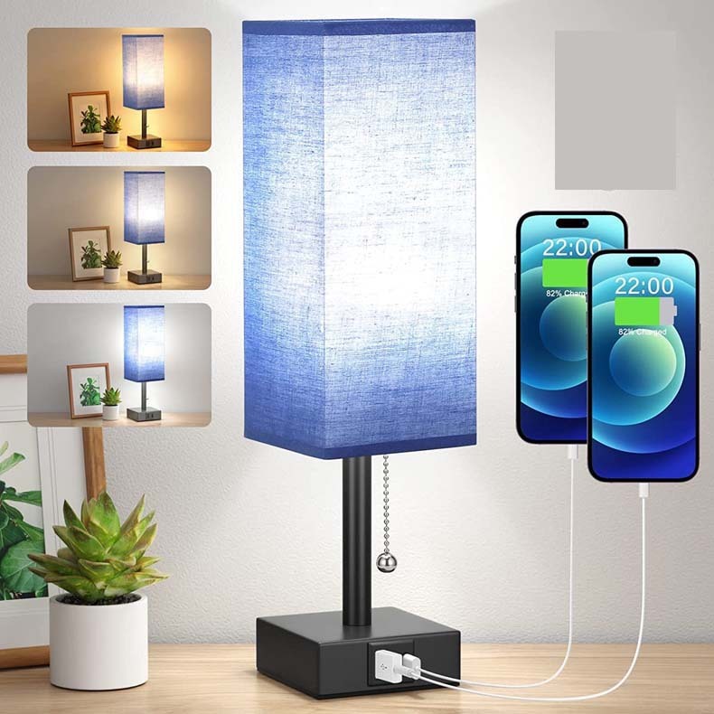 USB Bedside Table Lamp