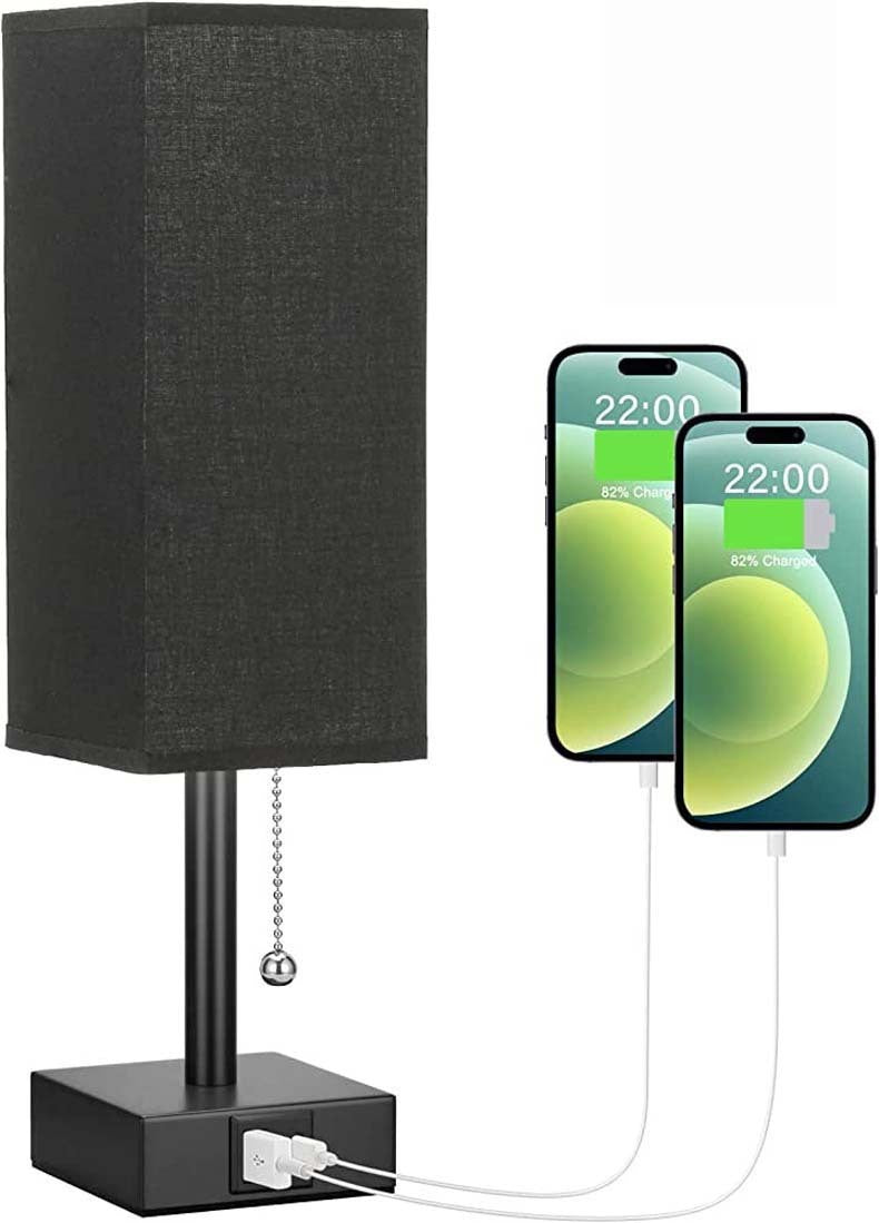 USB Bedside Table Lamp