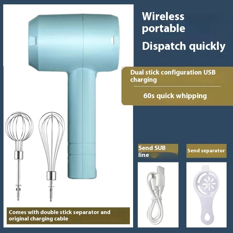 Rechargeable Electric Whisk - Handheld Cream Mixer