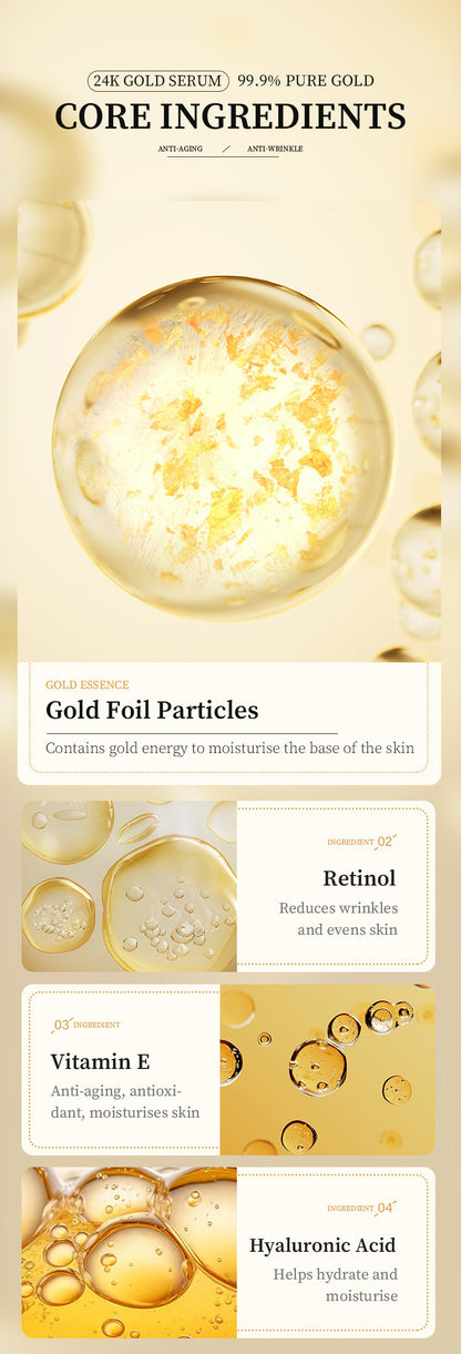 24K Gold Foil Vitamin Face Serum