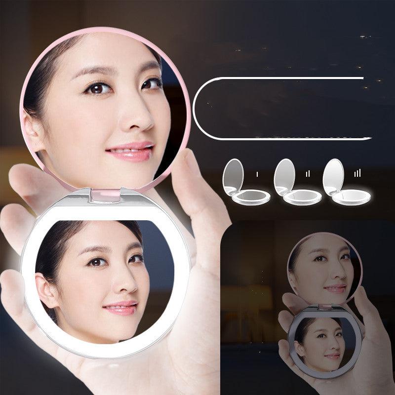 LED Compact Makeup Mirror with Lights
