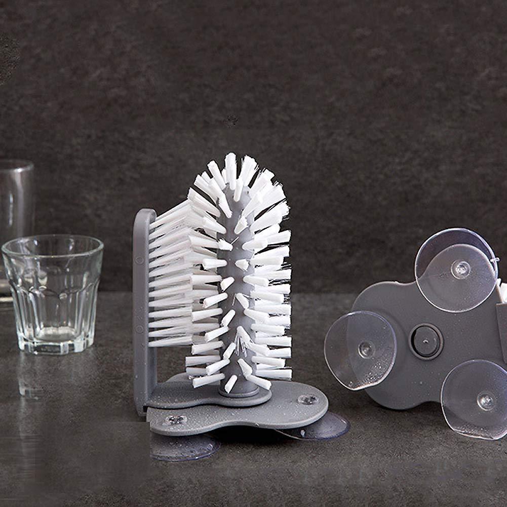 1 Cup Scrubber Glass Cleaner Bottles Brush