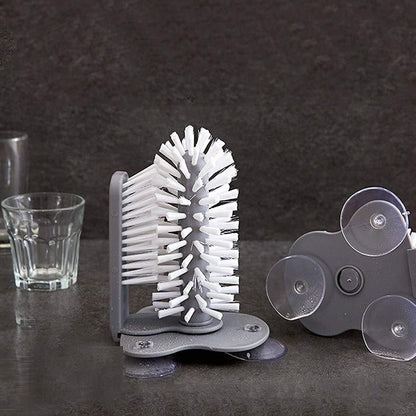 1 Cup Scrubber Glass Cleaner Bottles Brush