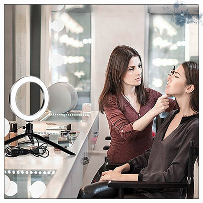 desktop live tripod 360° rotatable ring light