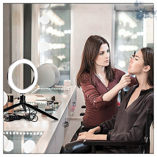 desktop live tripod 360° rotatable ring light