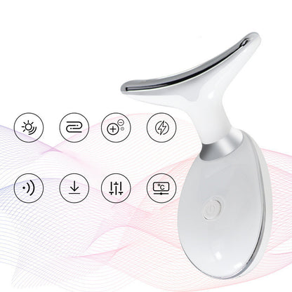 Neck Beauty Device with Hot Compress for Nasolabial Line Reduction