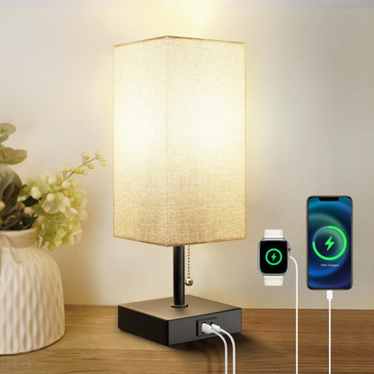 USB Bedside Table Lamp