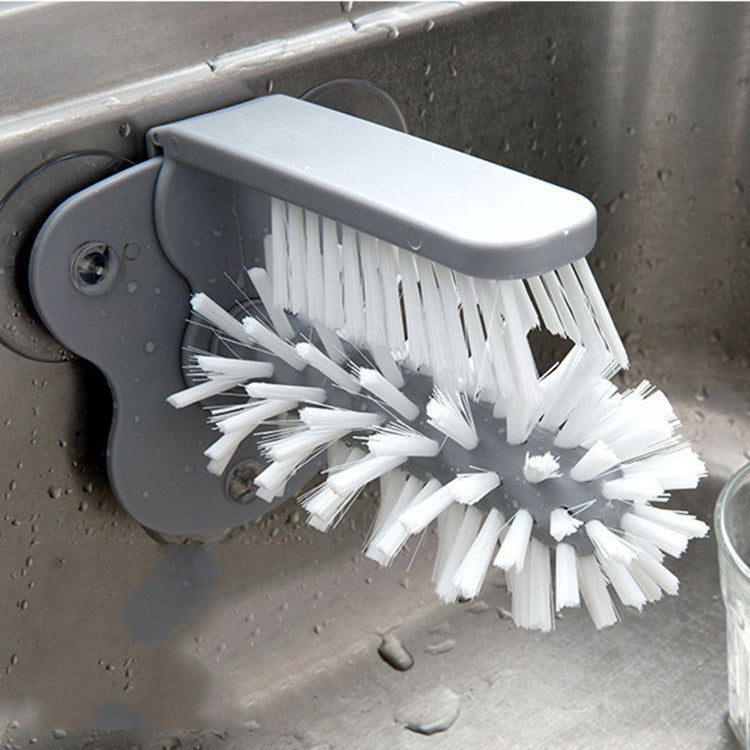 1 Cup Scrubber Glass Cleaner Bottles Brush